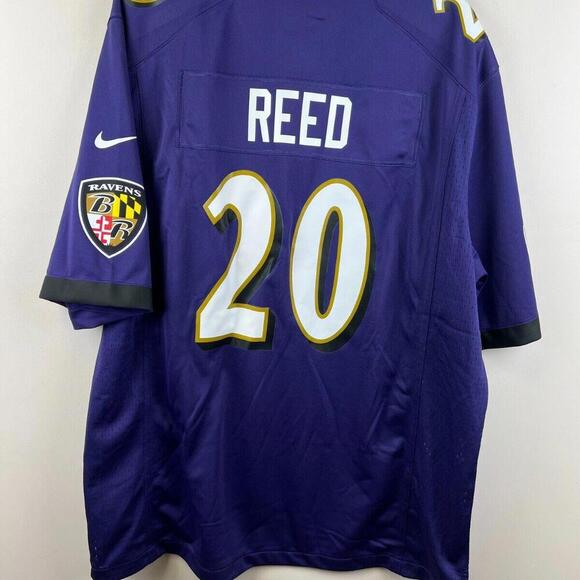 Baltimore Ravens Ed Reed #20 Nike Game Jersey Men’s XL Purple NFL NWT 2024 - Picture 3 of 9